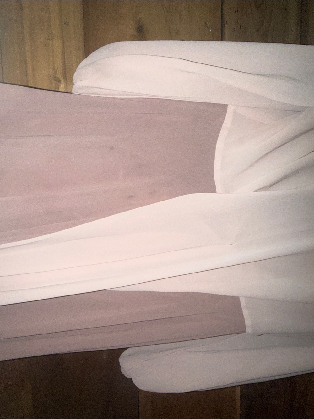 Dainty Jewells Blush Pink and Taupe Two-Tone Pleated Dress - Picture 5 of 6